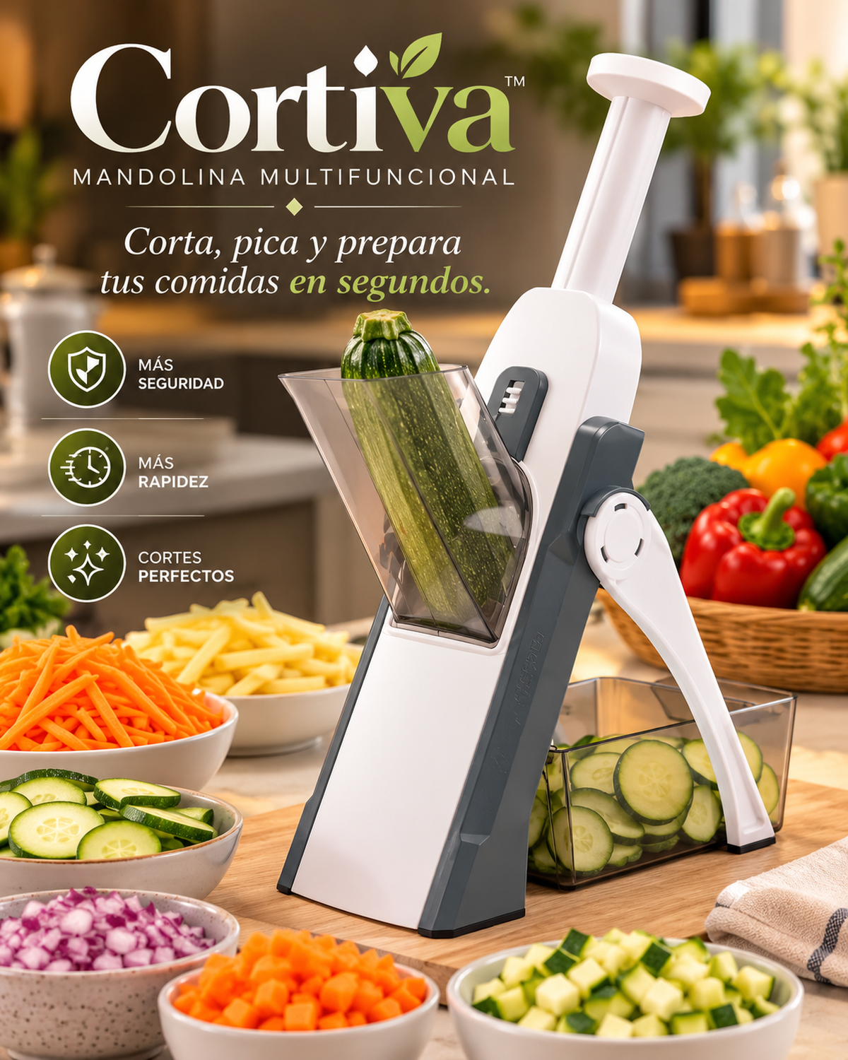 Cortiva Rallador de verduras vertical