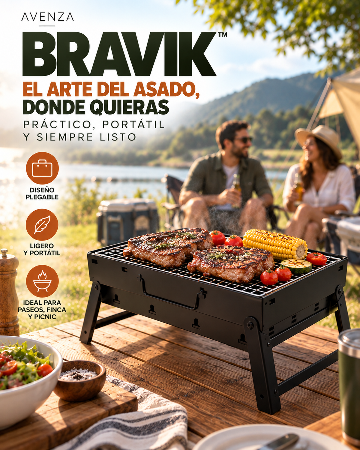 Bravik Asador Portátil