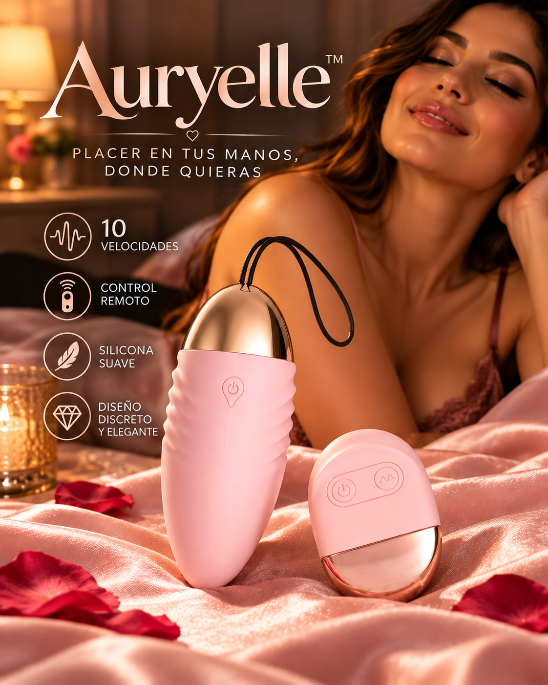 Auryelle Huevo Vibrador Control Remoto