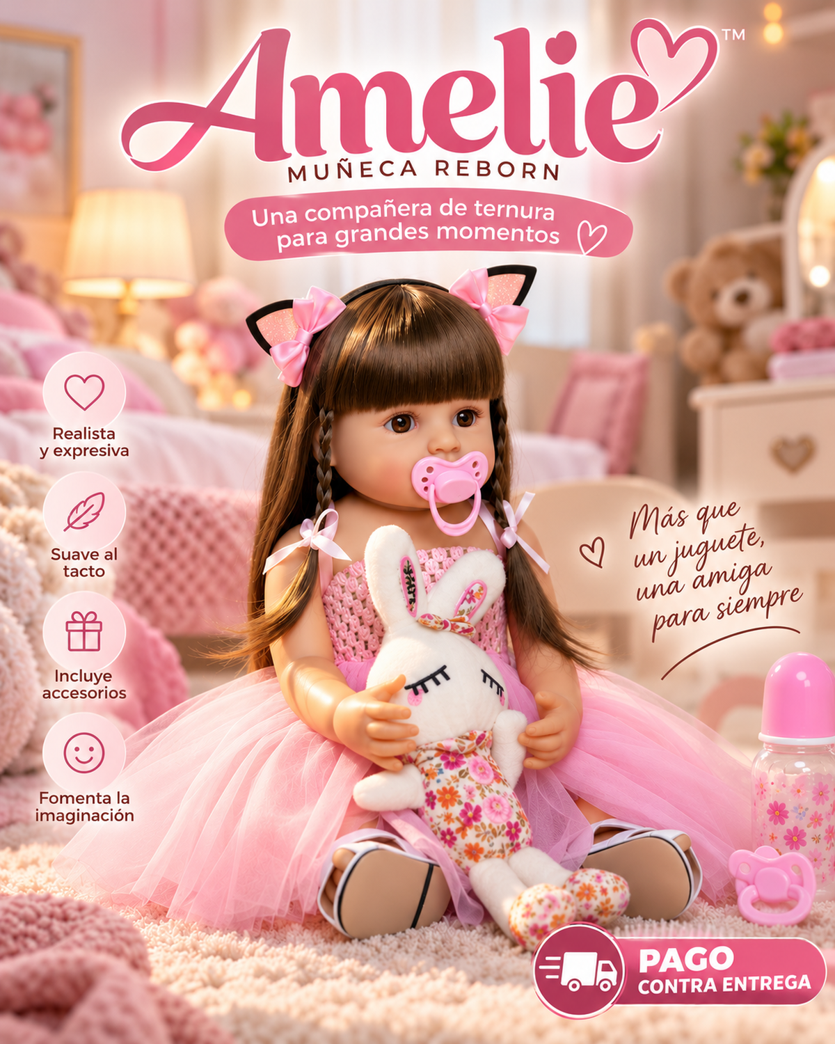 Amelie Muñeca Realista